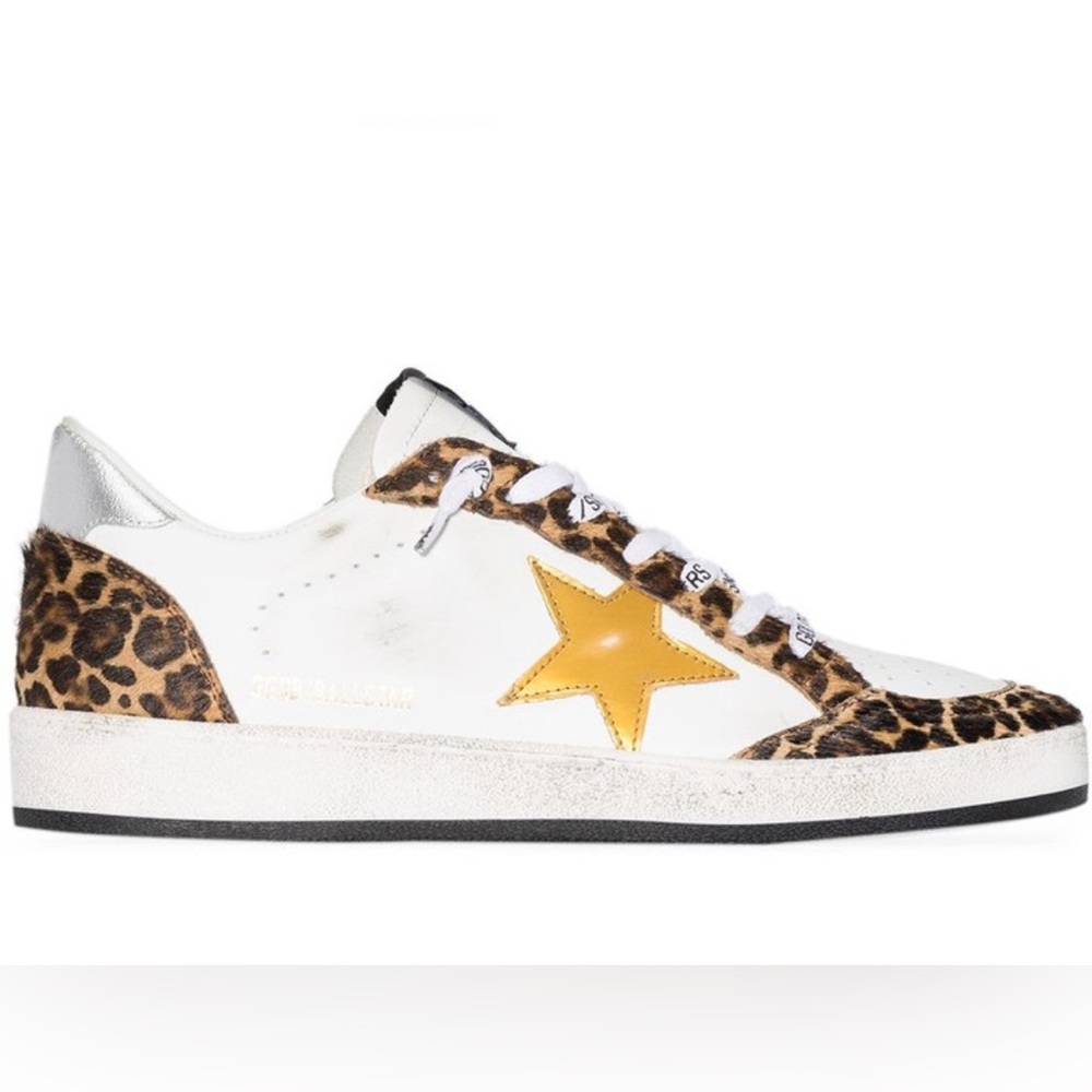 ¡¡¡ISO!!!! Golden Goose Leopard Print Sneakers with Yellow Star